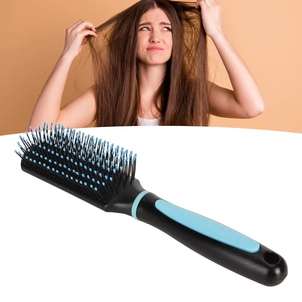 3pcs Volumising 9 Row Hair Brush Anti-Pulling Gentle Curly Hair Brush Portable Anti-Static Wet Dry Hair Brush For Women