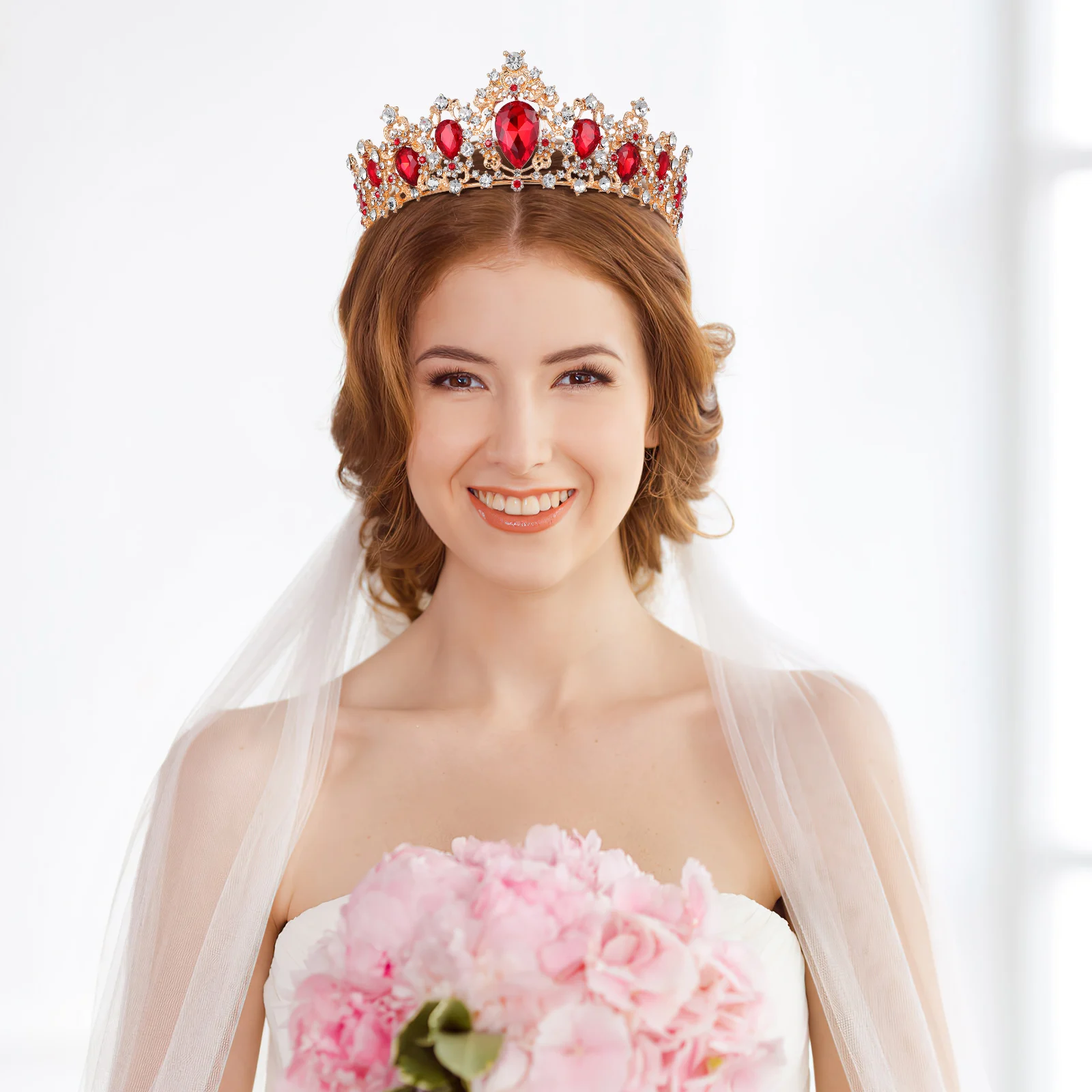 

Elegant Bride Crown Wedding Headdress Fashion Headwear Photography Accessories Gorgeous Design Unique Structure Brightness Prom