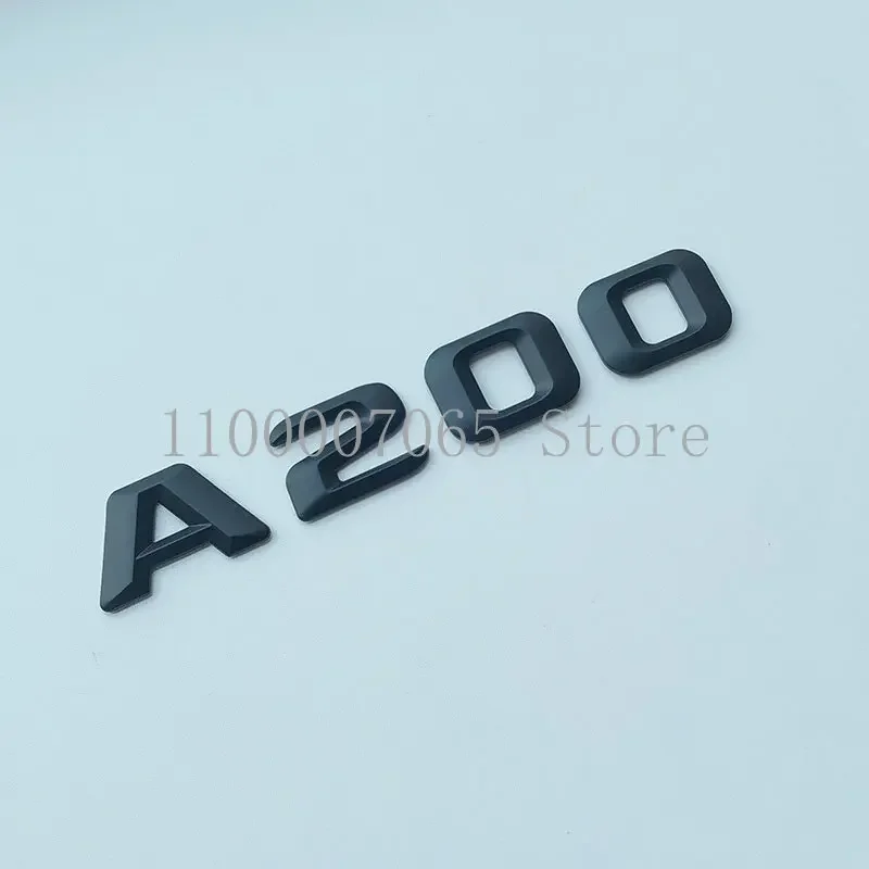 2015 Matte Black Letters A180 A200 A250 A260 A220d A250d 4Matic ABS Emblem for A Class W176 Car Trunk Logo Sticker