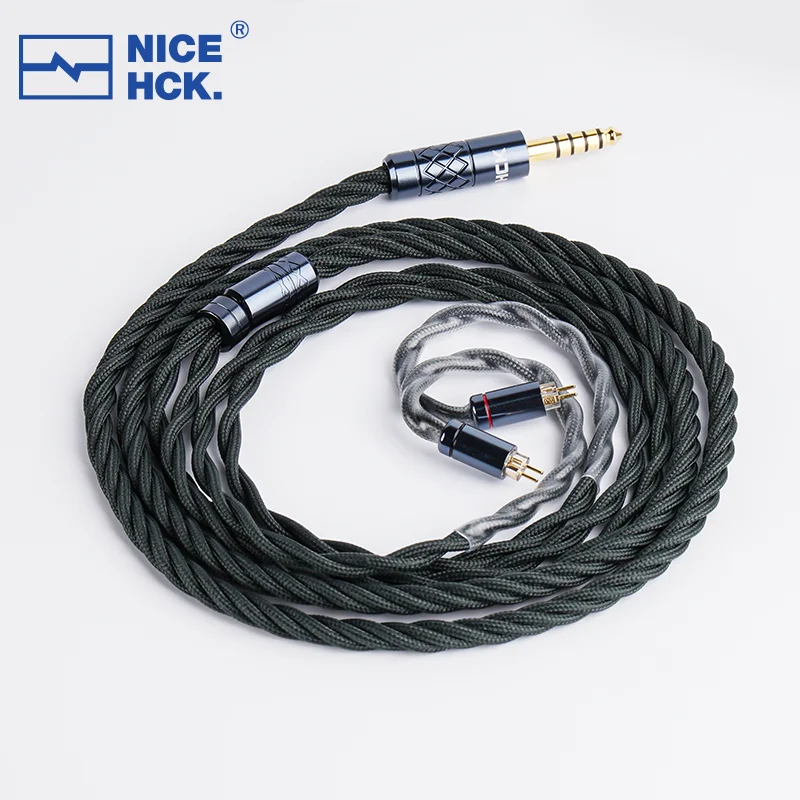 NiceHCK MeetAlice-Cabo banhado a prata de alta condutividade, cobre HIFI, MMCX 2Pin para OH10s Hola Summer, 6N, 3.5mm, 2.5mm, 4.4mm