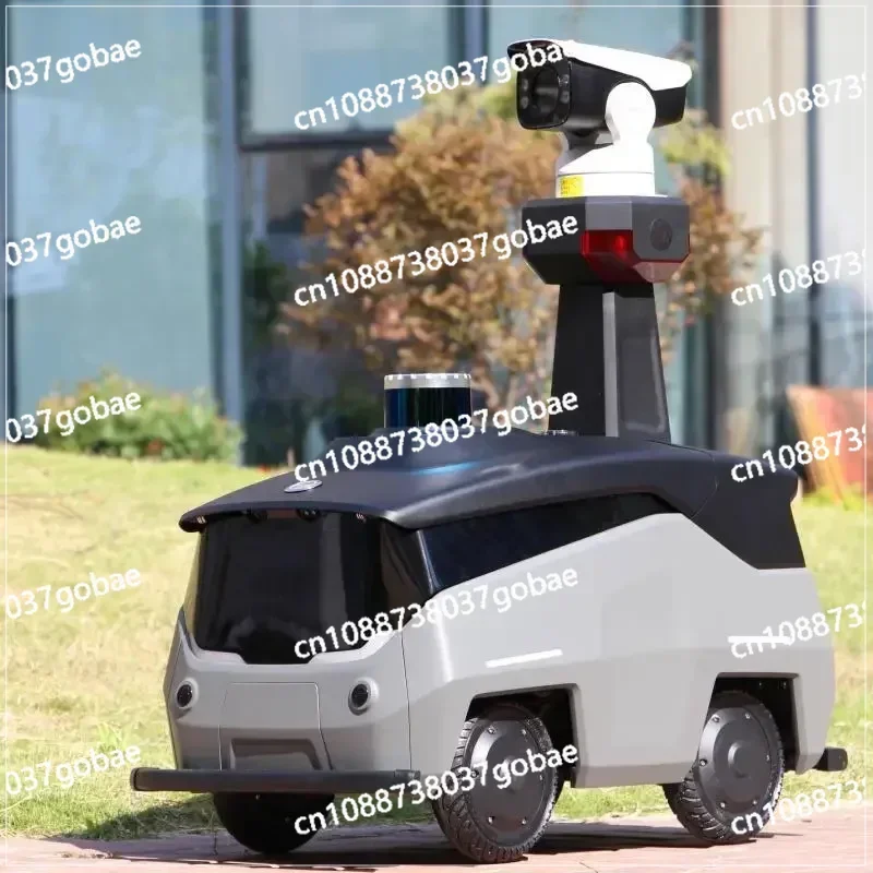 Outdoor patrol robot autonomous panoramic monitoing facial recognition outdoor station community