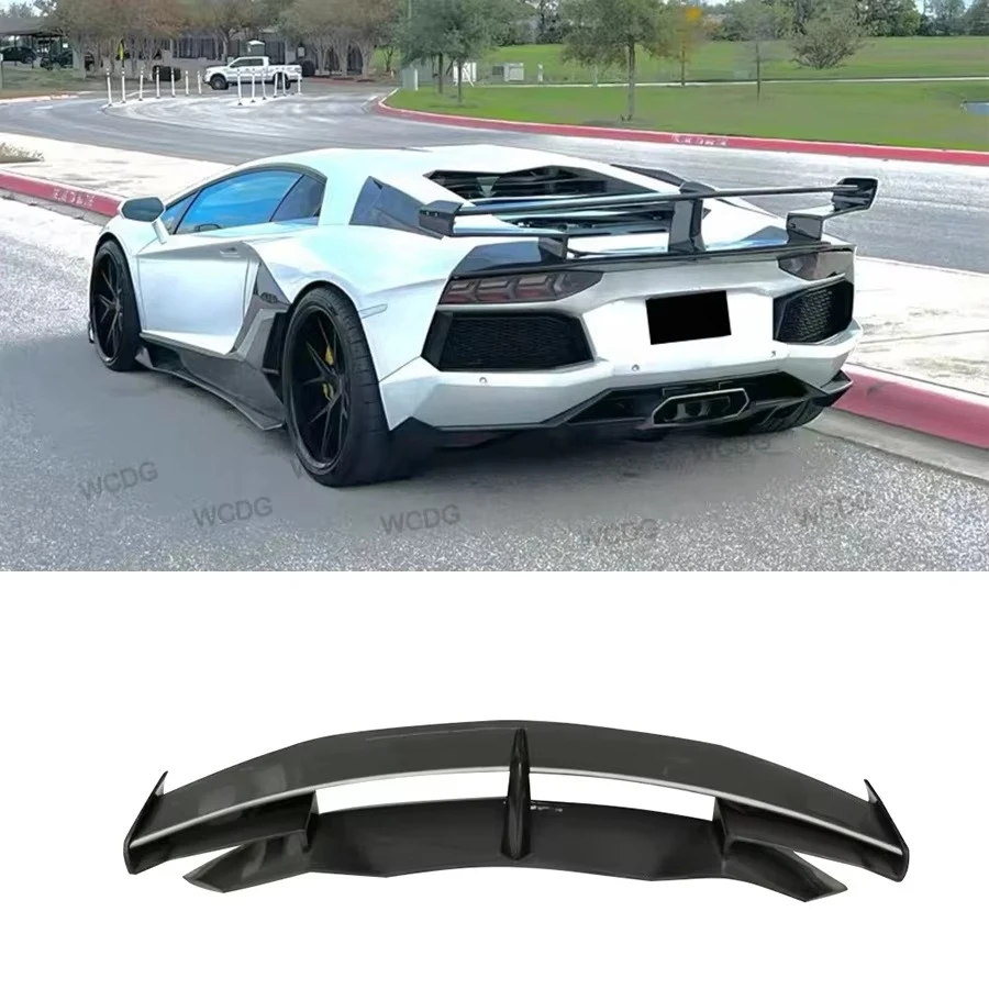 

Carbon Fiber Rear Wing for Aventador LP700 Upgraded SVJ Style Rear Trunk High Wing Spoiler Car Bodykit