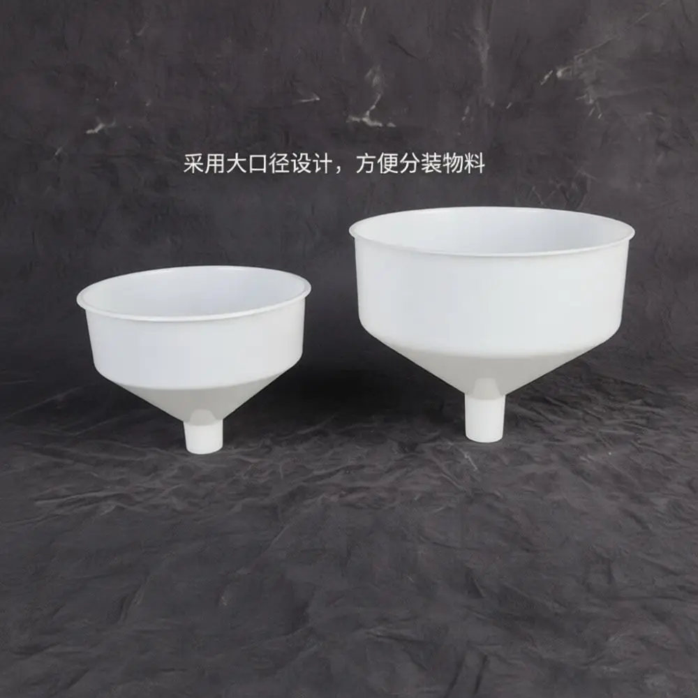 Transparent Filtration Funnel Large Opening Plastic Labware Industrial Oil Dispenser Kitchen Cooking Liquid Filler Tool