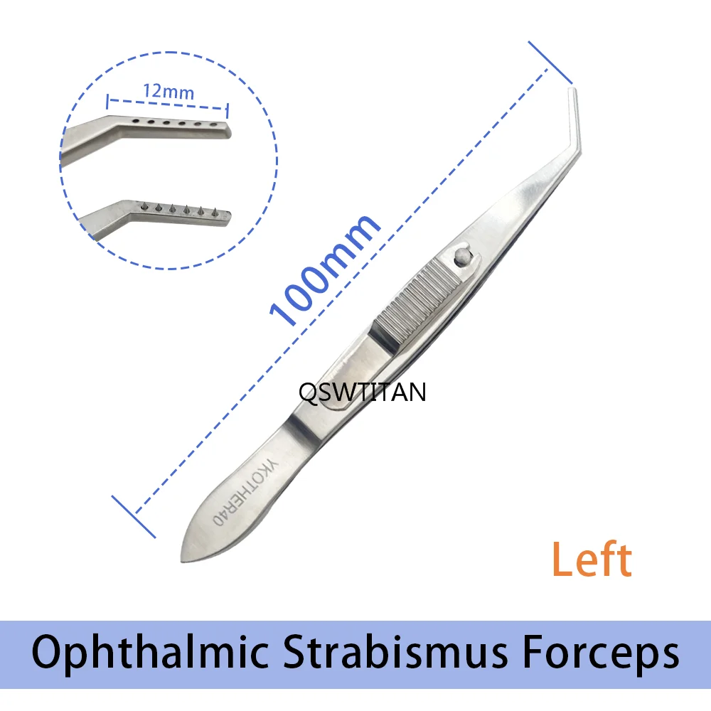 Roestvrijstalen scheelzienpincet Tang Autoclaveerbaar Ooginstrument Ooglidgereedschap