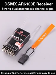 AR6100e 6 Channel Receiver For SPEKTRUM DSM2 JR 2.4ghz Micro Aircraft Helicopter Receiver 2.4 G Six-pass Channal Receiver DX/DSX