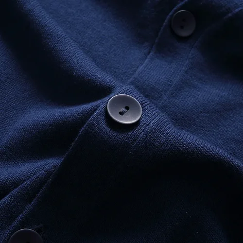 Imagen 2 del producto MRMT 2025 nuevas chaquetas para hombre, suéter, cárdigan de algodón, abrigo con cuello en V para hombre, cárdigan de punto fino, suéter, abrigo