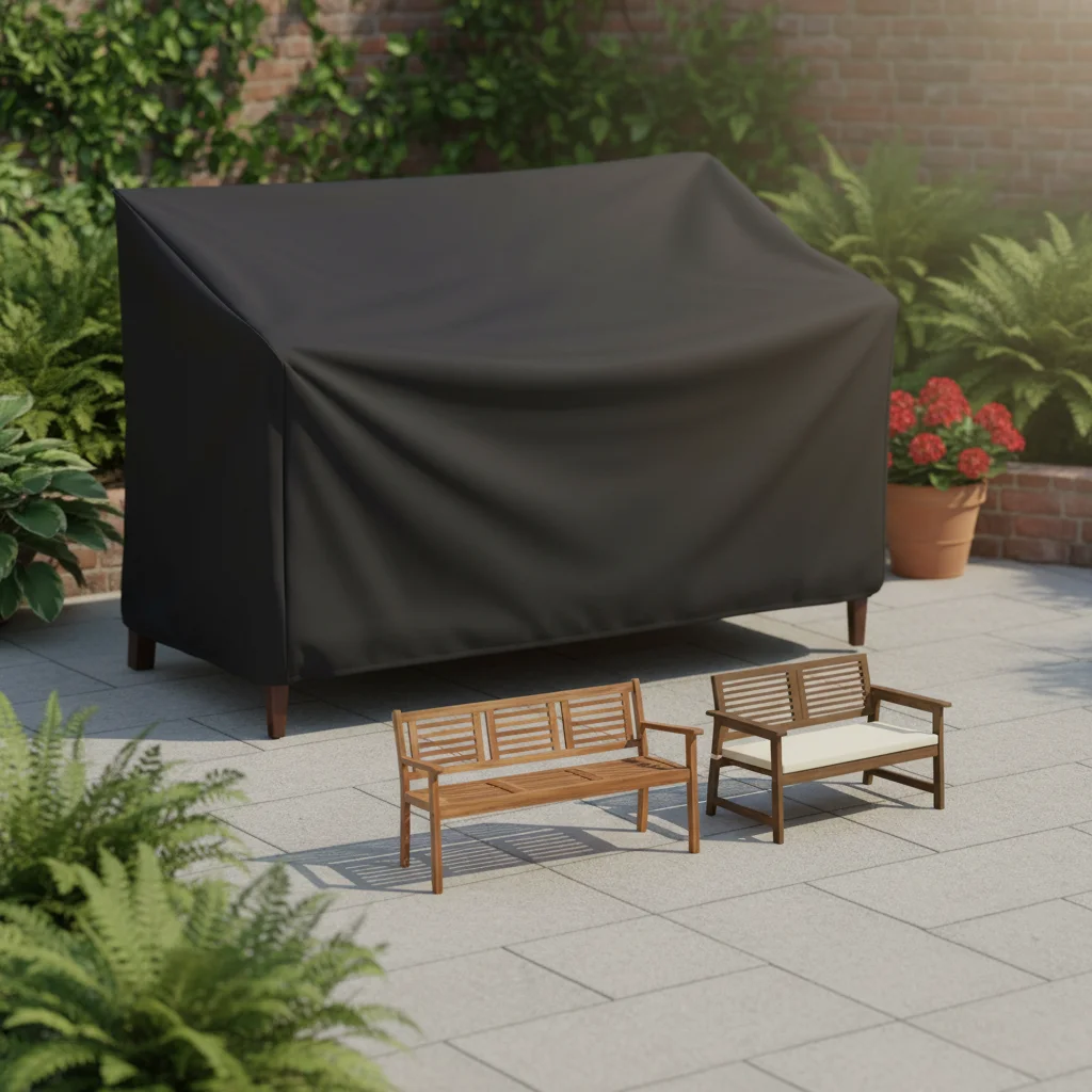 1 قطعة غطاء مقعد الحديقة مقاوم للماء أكسفورد النسيج تنفس الأثاث مقعد الغطاء الواقي ل 2/3/4 مقاعد مقاعد قطع الغيار #1