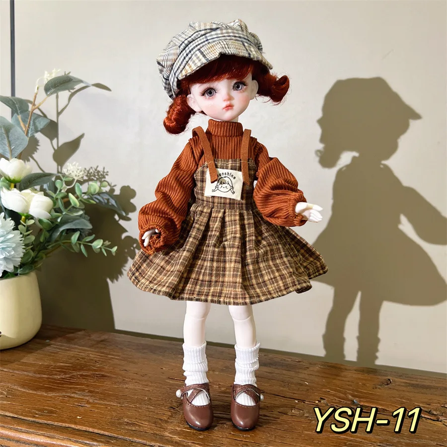 

2025 New 30 Cm Doll Clothes Retro Forest Palace Style Skirt Lolita Skirt Cute Fashion 6 Points BJD Doll Dress Up Clothes