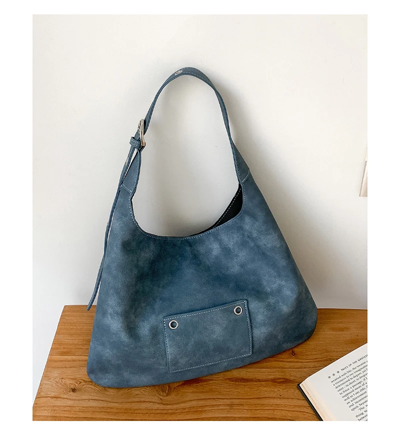 

Большая вместительная сумка через плечо, новые сумки в форме полумесяца для женщин, сумки для покупок, мягкие кошельки из искусственной кожи