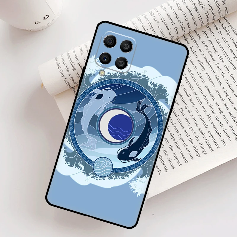 Yin Yang Koi Custodia per Samsung Galaxy M31 M11 M14 M34 M54 M12 M32 M52 M15 M13 M06 M16 M36 M56 M53 M35 M55
