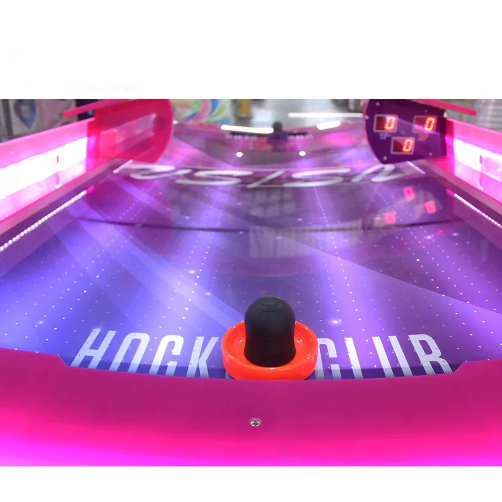 Máquina de hockey de aire estrella de dos jugadores para juego de mesa de entretenimiento y entretenimiento