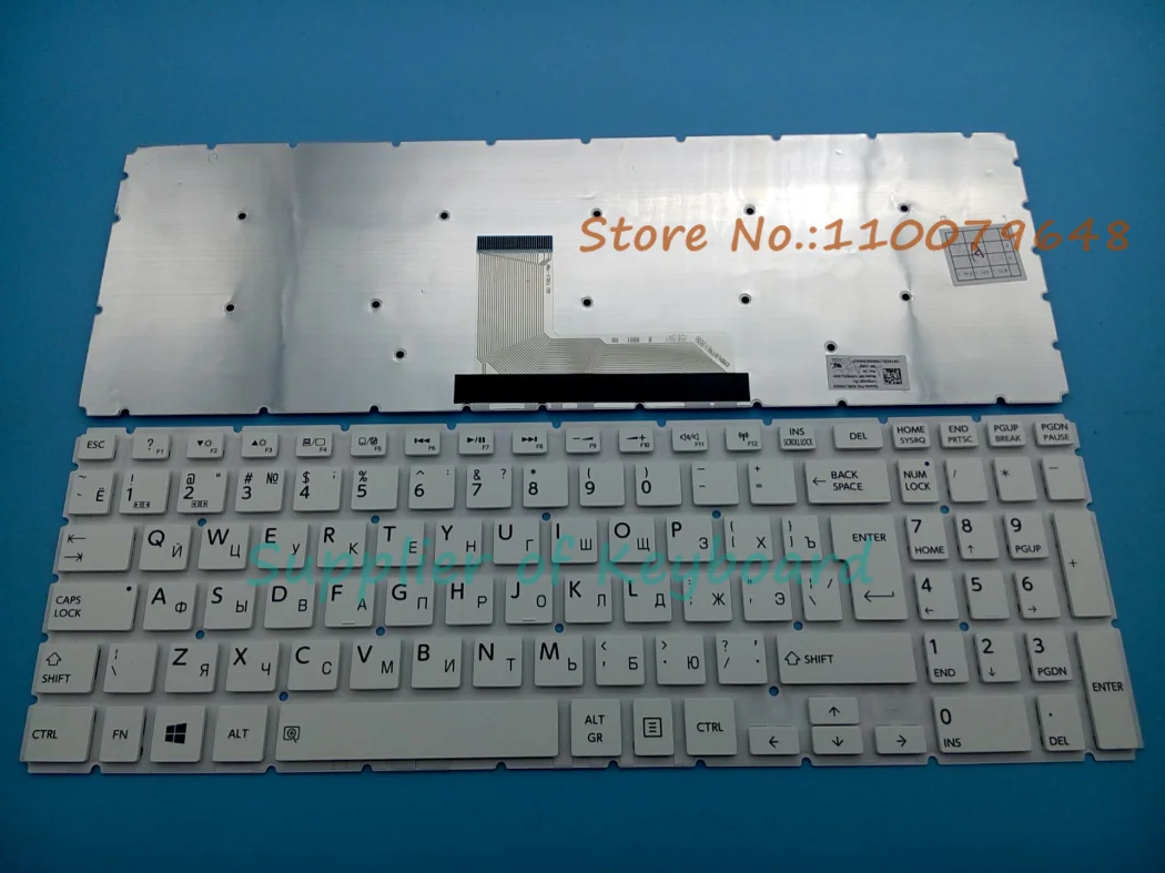 Original Russian Keyboard For Toshiba Satellite L50-B L50D-B L50T-B L55-B L55D-B L55T-B P55W-B5224 White Laptop