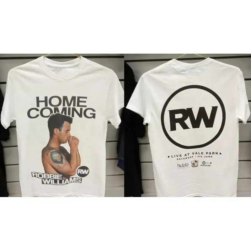 Robbie Williams Band Homecoming Live In Concert T Shirt Full Size S 5XL ET981