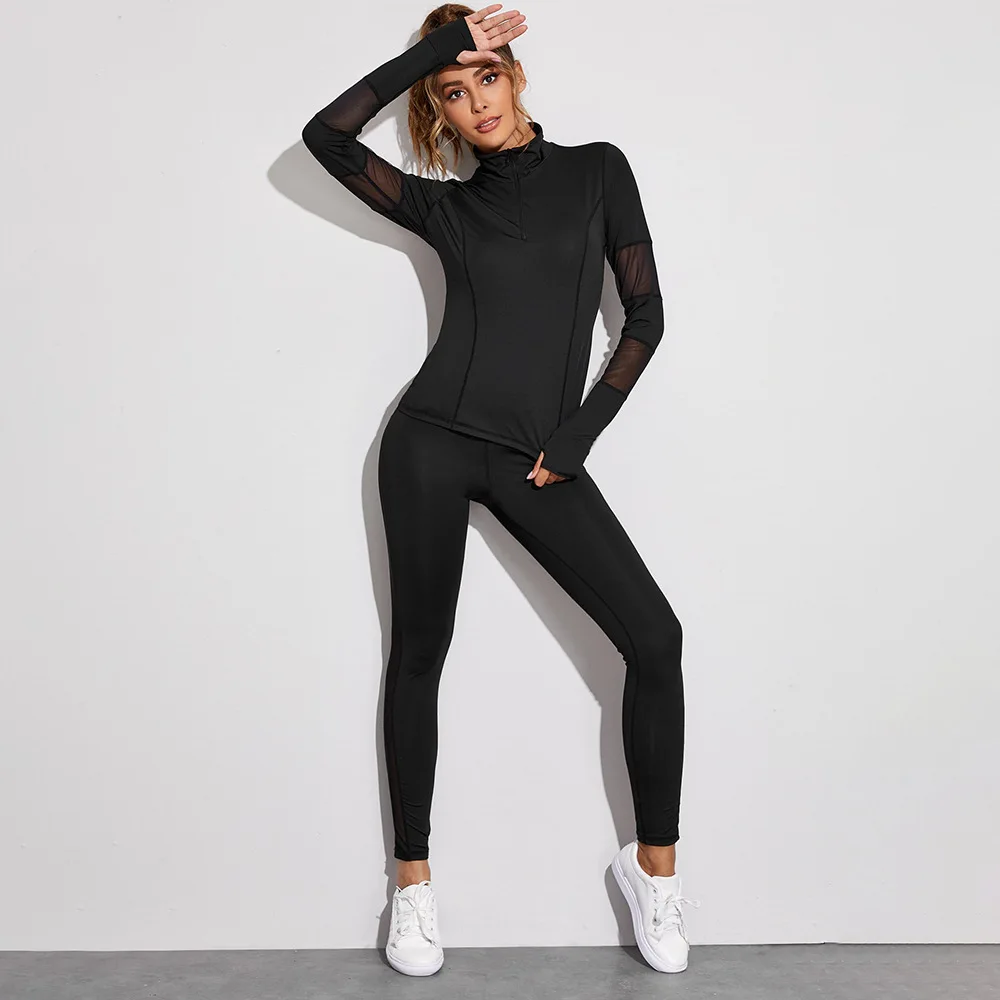 Yoga Suit Women's High Waist Sports Fitness Suit Workout Clothing for Woman High Support Sports Yoga Running Gym Two-piece Set