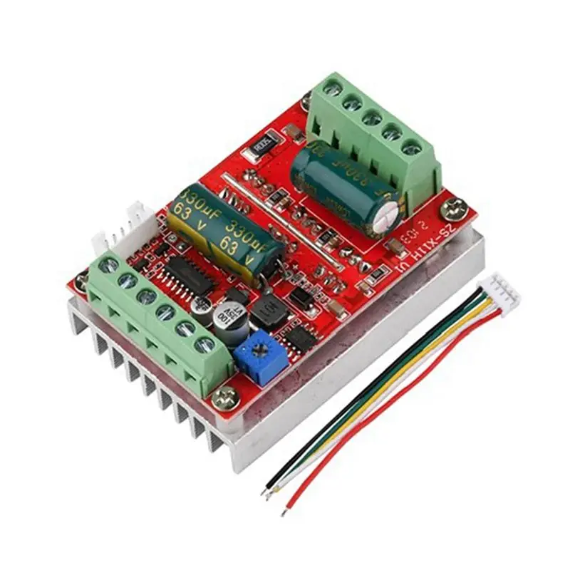 

BAAU 1Set BLDC Three-Phase Dc Brushless 400W Multi-Function Convenient Driver Board +Hall Motor Controller