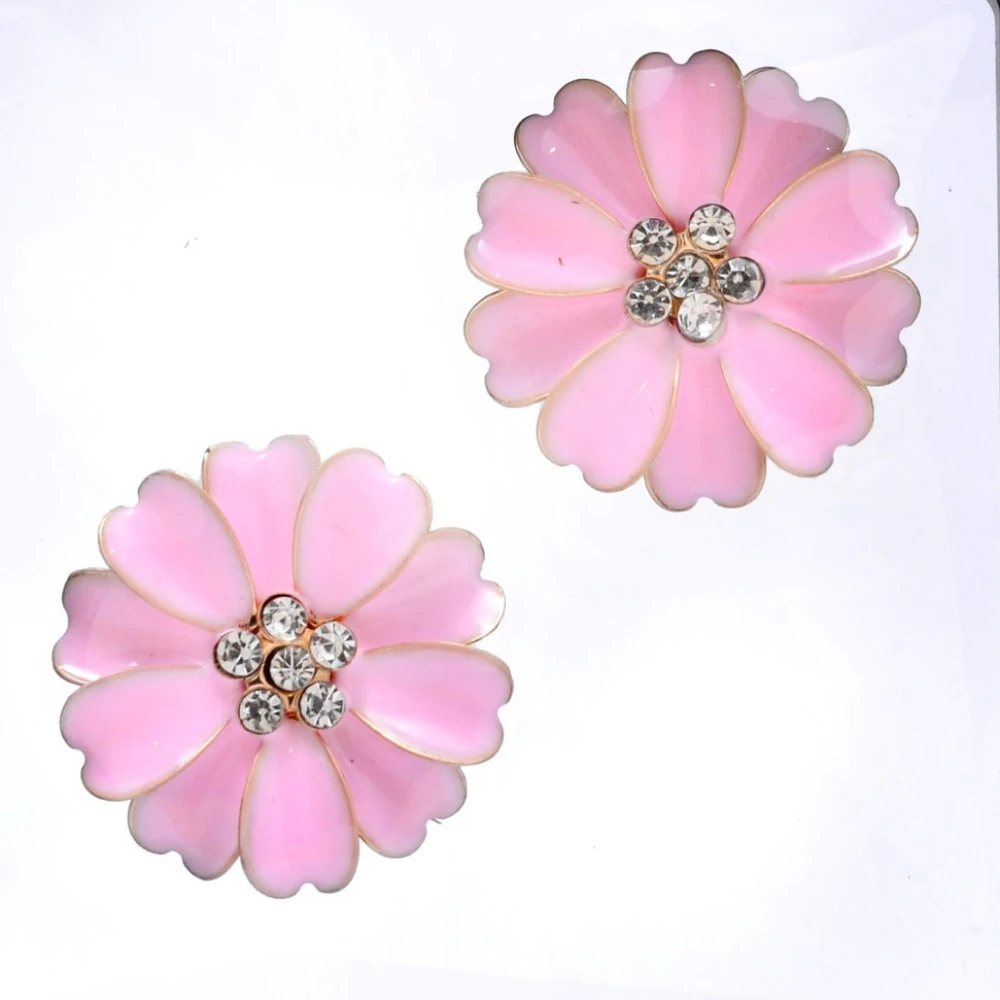 2 SZT. Ozdobne nakładki na guziki z kryształkami, spinki do mankietów koszuli dla kobiet, kwiatowe klipsy na guziki, ozdobne akcesoria do sukienek, modne dodatki