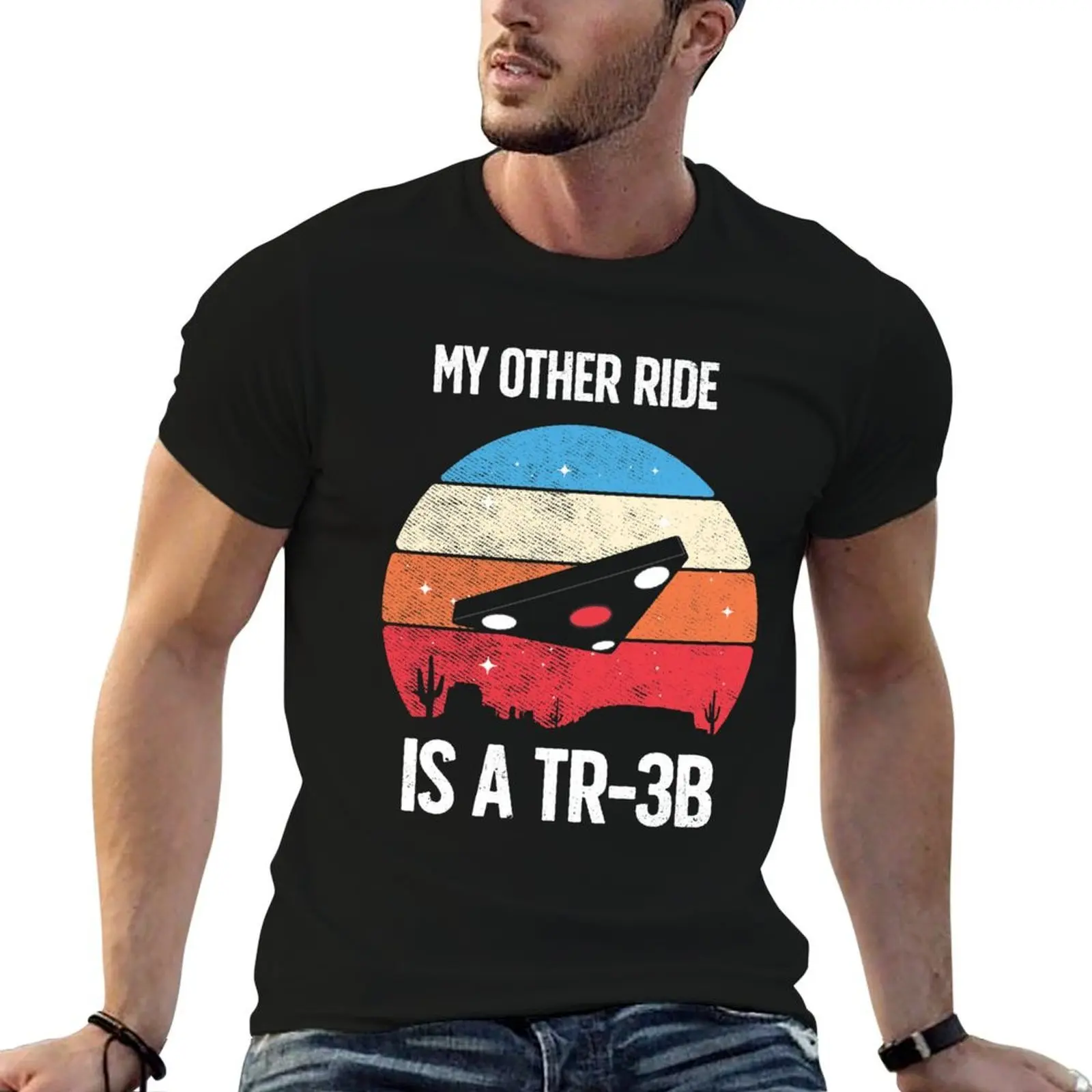 

My Other Ride is a TR-3B Black Manta Triangle UFO T-Shirt t shirts for man pack white t shirts for man cotton funny T-Shirt