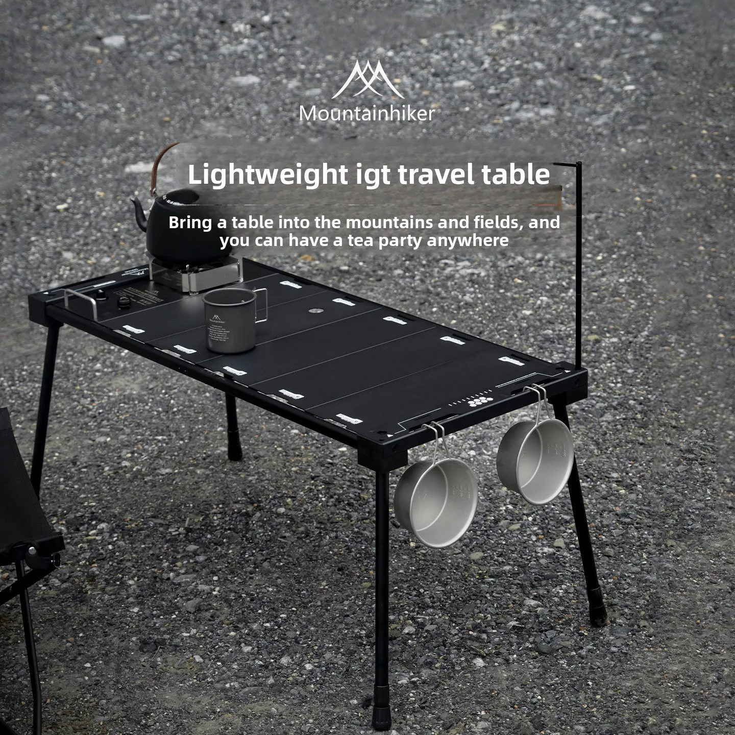 IGT Folding Tables and Chairs for Outdoor Camping, Lightweight IGT Accompanying Table for Camping, Convenient To Take with You