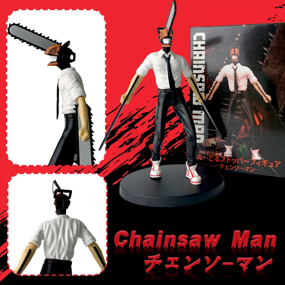 Figura de Anime de motosierra de 18cm pour hombre, figurine d'action Power Denji, motosierra de PVC, figura de power para hombre,