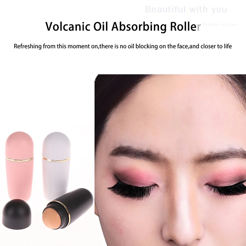 

Face Oil Absorbing Roller Volcanic Stone Beauty Oil Removing Rolling Stick Ball