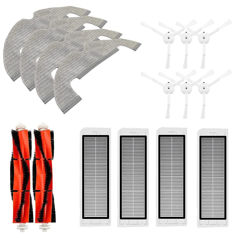 Piezas de repuesto para Robot aspirador Dreame D10S Plus, cepillos laterales principales, filtros Hepa, mopa, paño