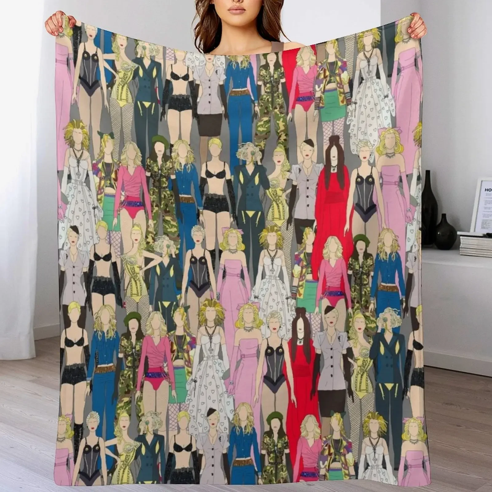 Madonna-A-Thon Throw Blanket Ultra Soft Flannel Fleece Blanket for All Seasons