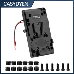 Back Pack Plate Adapter For Sony V-shoe V-Mount V-Lock Battery External For DSLR Camera Camcorder Video Light
