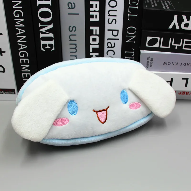 Cartoon Sanrio My Melody Cinnamoroll pluche tas Kawaii Anime Kuromi pluche cosmetische tas student etui meisjes verjaardagscadeau