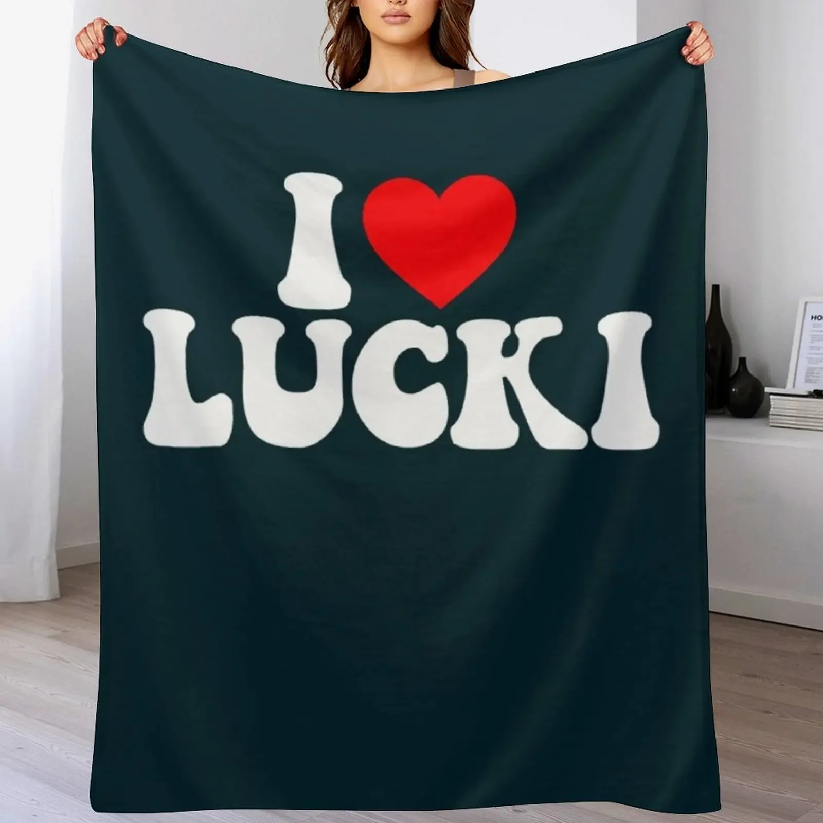 

I Love Lucki I Lucki Classic Throw Blanket Long Lasting Soft Plush Blanket for Daily Use