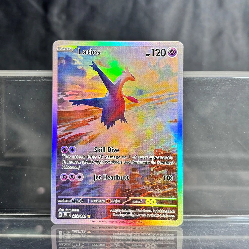 Holographic Game Trading Collection PTCG Proxy Cards Charizard Pikachu Mew EX Singl PKM Folienkarten Gengar VMAX Skyridge (SK)