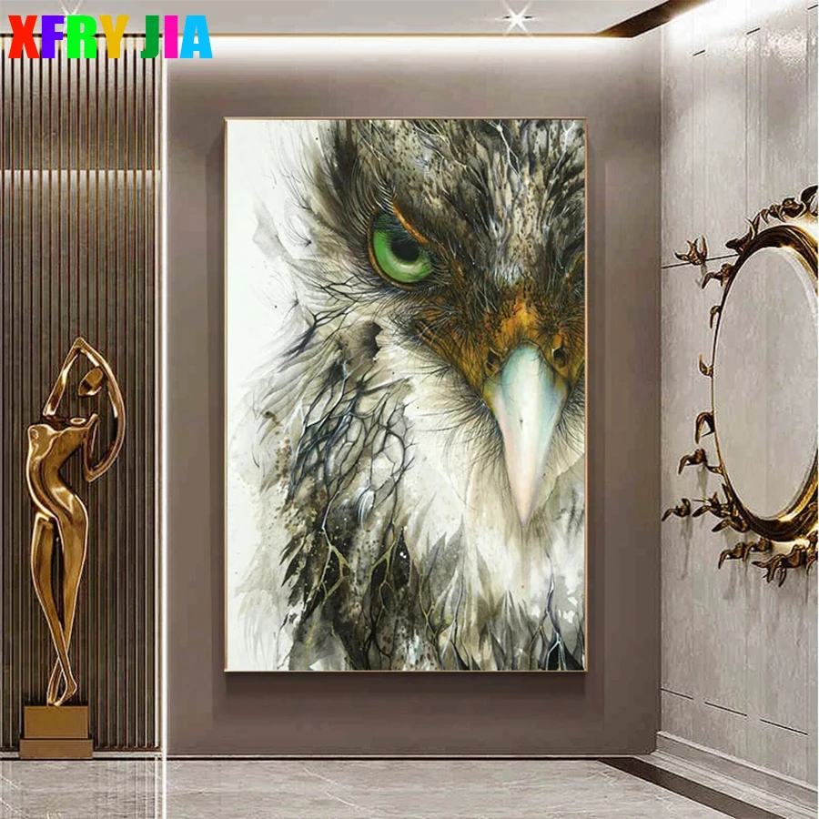 Diamond Painting animal abstract bird owl 5d Diamond Embroidery Full Display Diamond Mosaic Cross Stitch Decoration