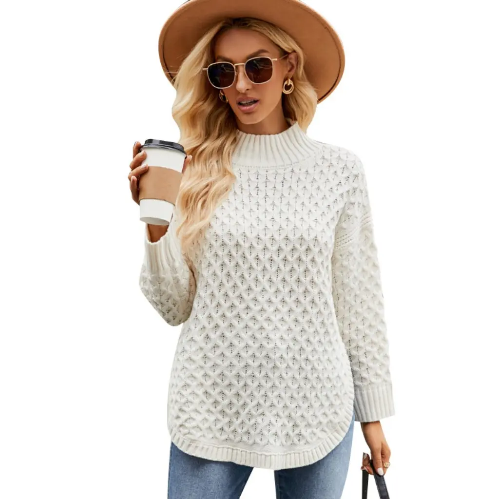 

Women's Loose Knitwear Autumn Winter Casual European American Style Knitted Tops Lazy Fashion