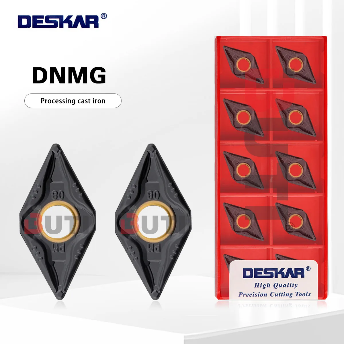 

DESKAR 100% оригинал, 10 шт., серия DNMG 150608-PM LF3018, токарный станок с числовым управлением, токарное лезвие, обработка чугуна, режущие инструменты