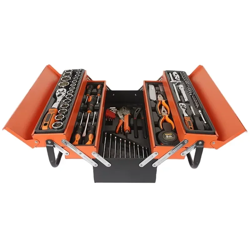 Manual Socket Wrench Kit with Screwdriver and Impact Sockets Handle for Household Industrial Use Packaging Enclosures