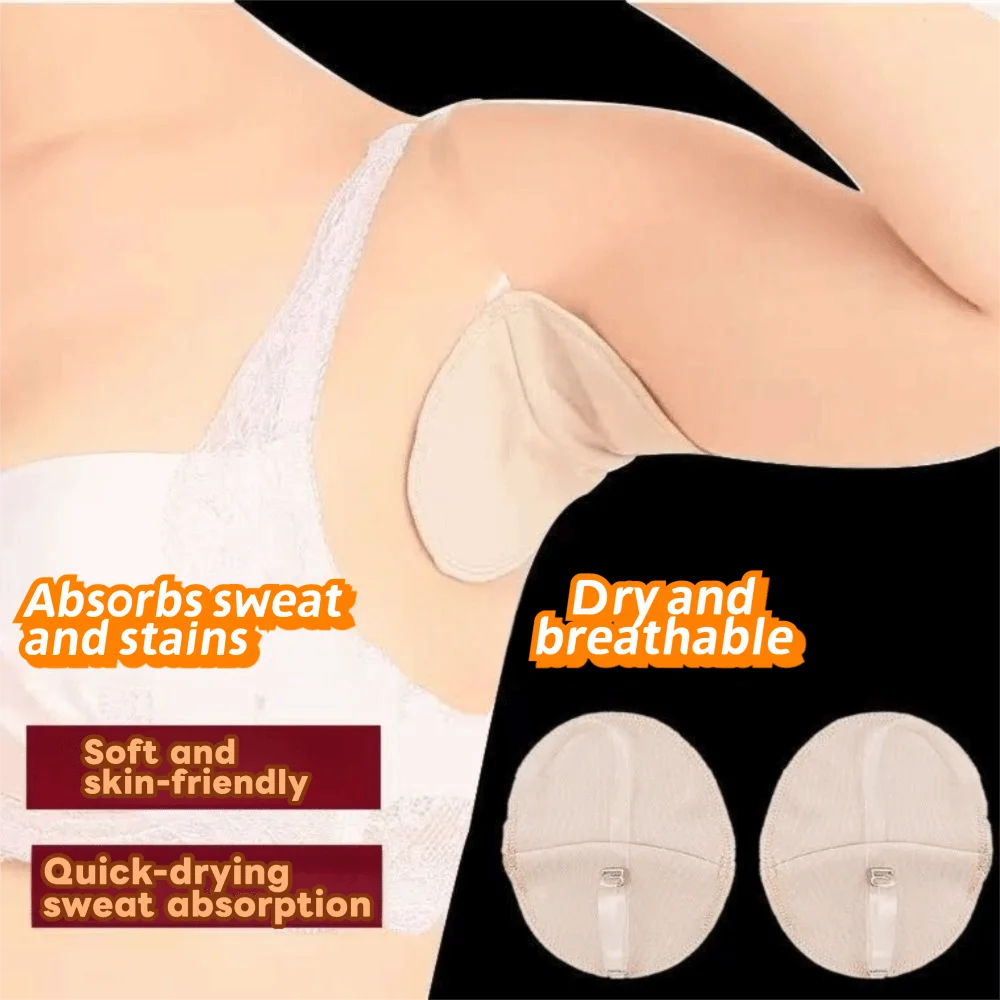 

Invisible Underarm Sweat Pad Washable Waterproof Reusable Perspiration Pad Comfortable Anti-Odor Armpit Sweat Guard