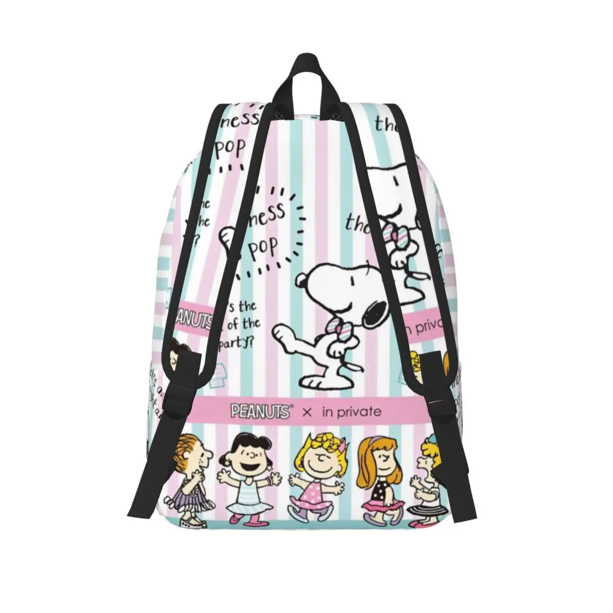 Cute Cartoon Snoopy Fashion Backpack Sports Student Work Daypack for Men Women Laptop Canvas Bags