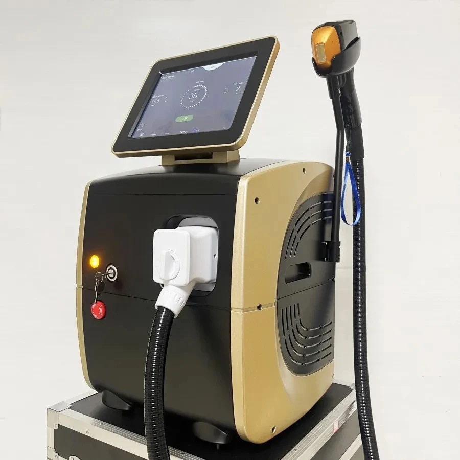 Ice Platinum 808nm Diode Laser 2000W Titanium Hair Removal 3 Wavelength 755/1064 Permanent Painless Professional for Salon