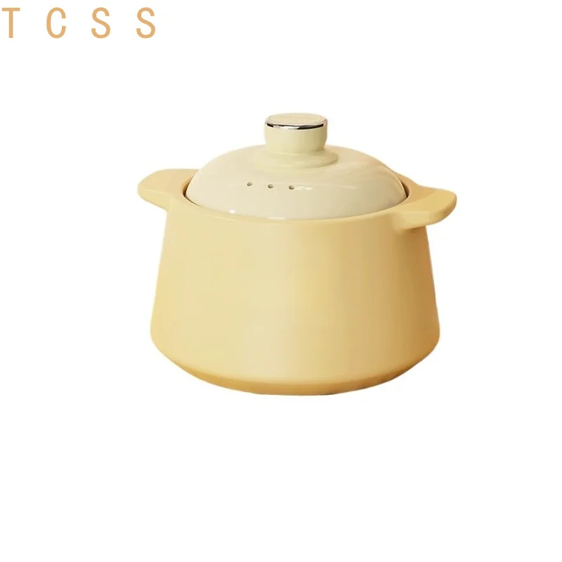Electric Ceramic Stew Pot Slow Cooker Automatic Congee Soup Health Boiler Digital Timer Keep Warm Non-Stick Inner Pot Home