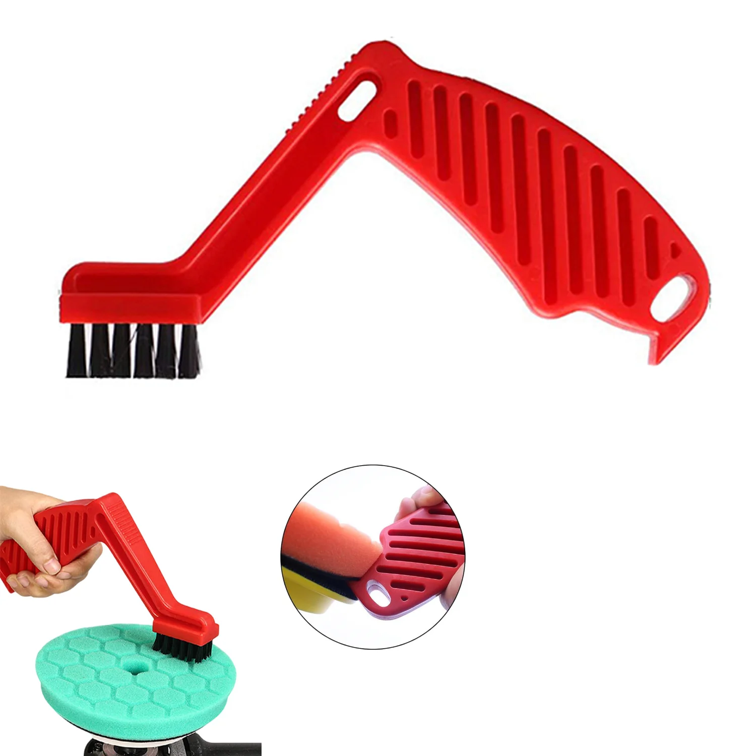 Polishing Pad Conditioning Brush, Polishing Pad Cleaning Tool, Polishing Disc Cleaning Brush For Wax Residue Removal & Cleaning