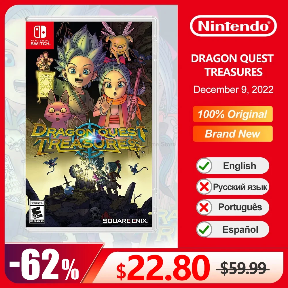 DRAGON QUEST TREASURES Nintendo Switch Game Deals 100% Original Physical Game Card RPG Action Genre for Switch OLED Lite