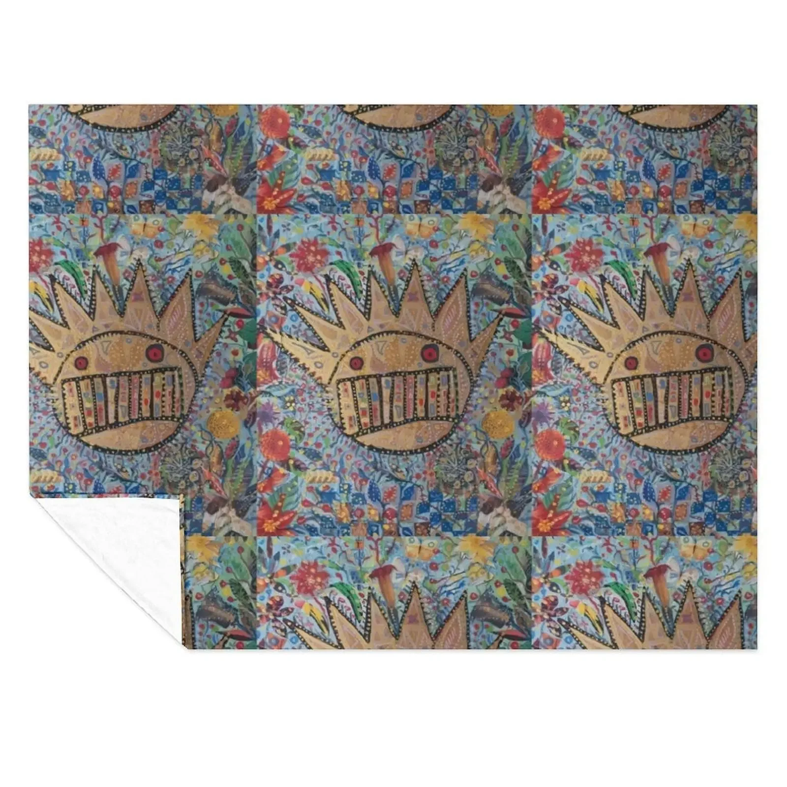 

Ween Boognish and flowers Throw Blanket Heavy Beach Cute Plaid Polar Blankets