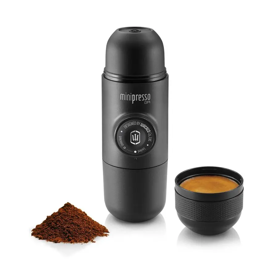 

Minipresso GR, Portable Espresso Machine, Compatible Ground Coffee, Hand Coffee Make, Travel Gadgets, Manually Operated, Perfec
