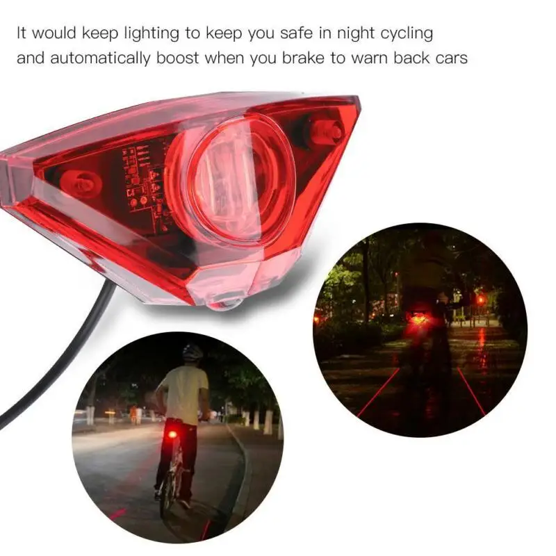 6-80V Led Elektrische Fiets Scooter Achterlichten Veiligheidswaarschuwing Licht Ebike Rem Lamp Voor Elektrische Fiets Modificatie