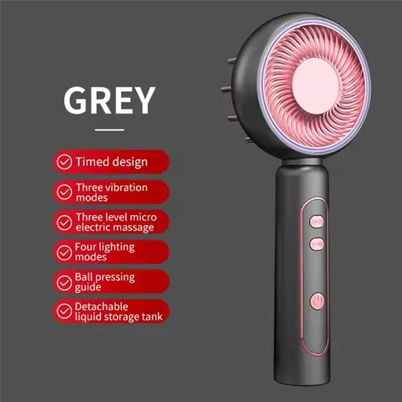 KEOL-Electric Massage Hair Comb Vibration Massager Brushes Promote Smooth Hair Growth Multi Functional Nourish Scalp