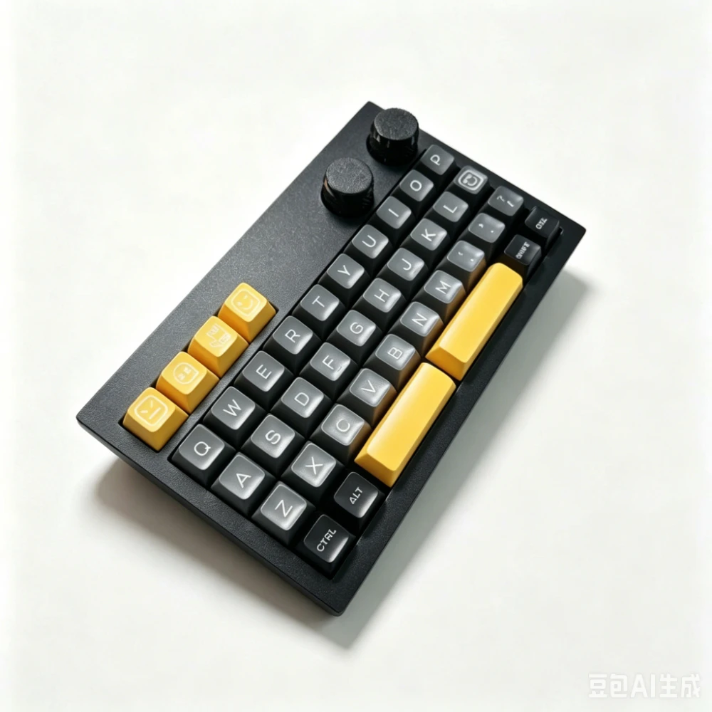 Plank Double Knob 40 Mini Keyboard Costom 1u/3u Split Space Wired Vial Ipad Keyboard 3D Printing Mechanical Gaming Keyboard Kit