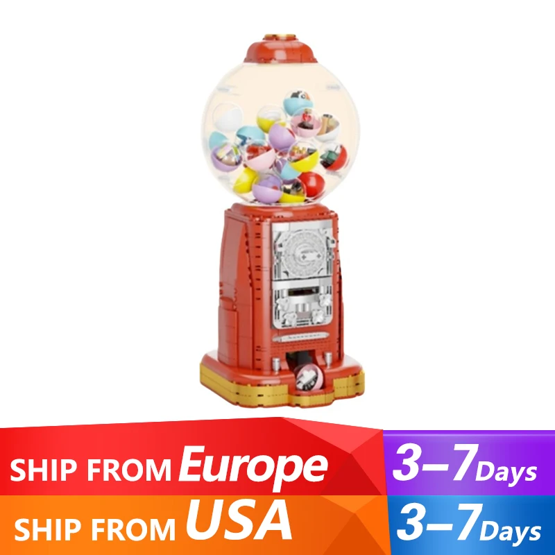 Creative Expert MOC Pantasy 85016 Gumball Machine Gashapon Machine Model 1000PCS Building Blocks Brick Puzzle Toys for Gift