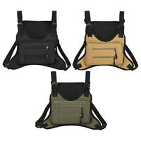 Men Chest Rig Bag Fashion Lightweight Chest Pack for Running Walking Fishing