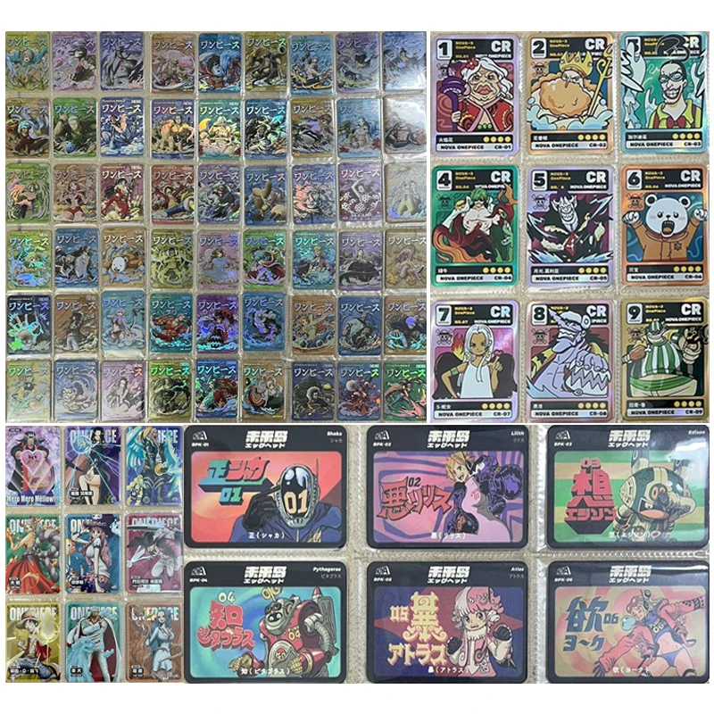 Anime One Piece SR LR CR TSP BPK DRP VPR Set of Cards Luffy Zoro Hancock Nami Yamato Collection Cards Christmas Birthday Gifts