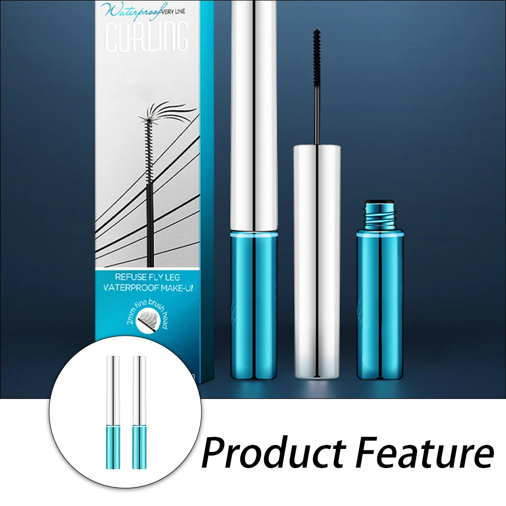 

2pcs Waterproof Mascara Super Fine Acrylic Polymer Women Eyelash Mascara Styling Eye Makeup Delicate Cream