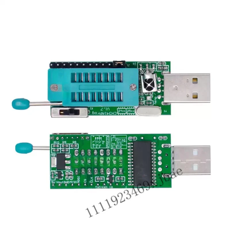 CH341A Programmer V1.7 1.8V Level Shift SPI Flash Programmer W25Q64FW W25Q128FW GD25LQ64